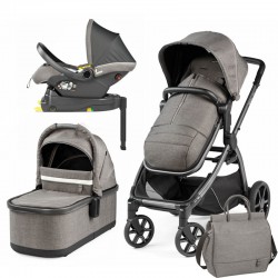 Peg Perego Ypsi Twin Stroller Bundle 2 Lounge Car Seats City Grey IP2400GB00BA53VG13 D2